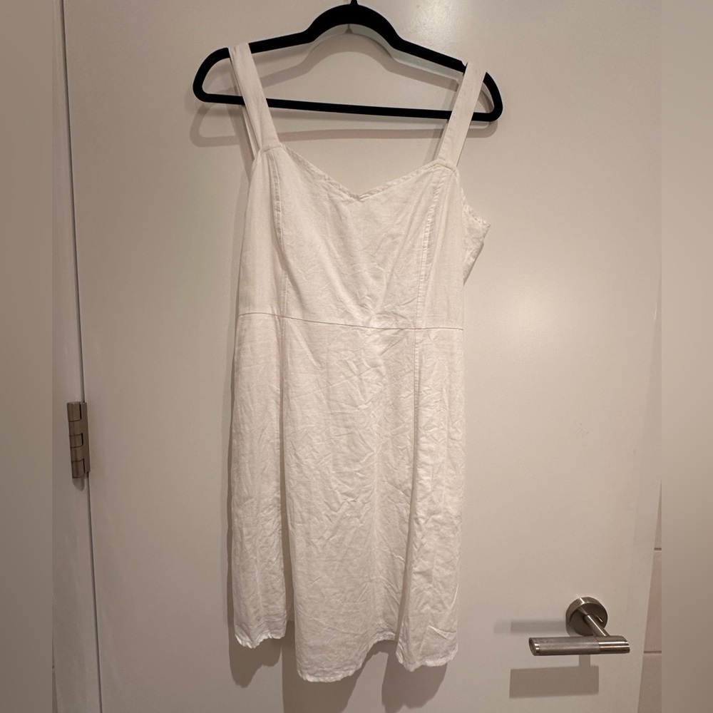 NWOT White Linen Gap Summer Dress